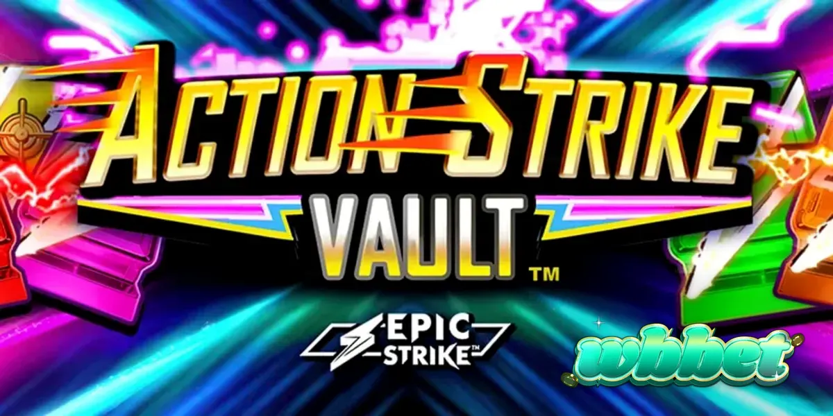 Interface do jogo Action Strike Vault com elementos neon e espaciais